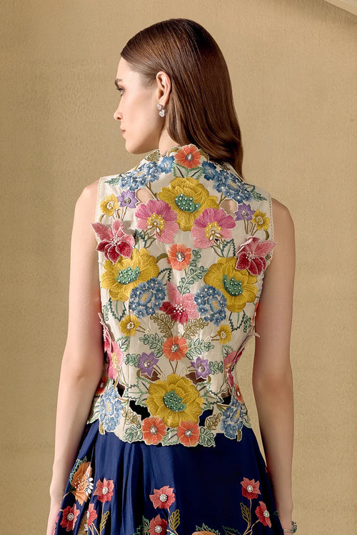 Ivory Fleur Waistcoat