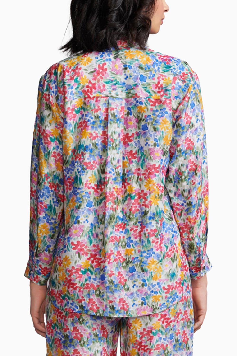 Floral Printed Linen Shirt