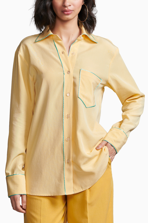 Contrast Piping Shirt