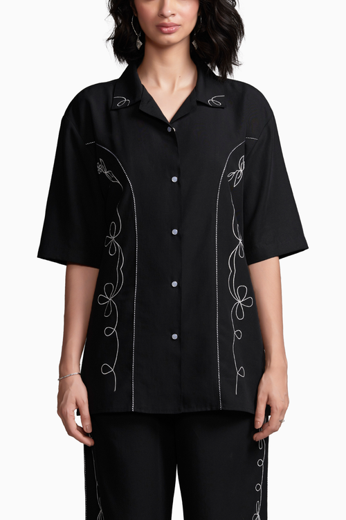 Black Saloon Shirt
