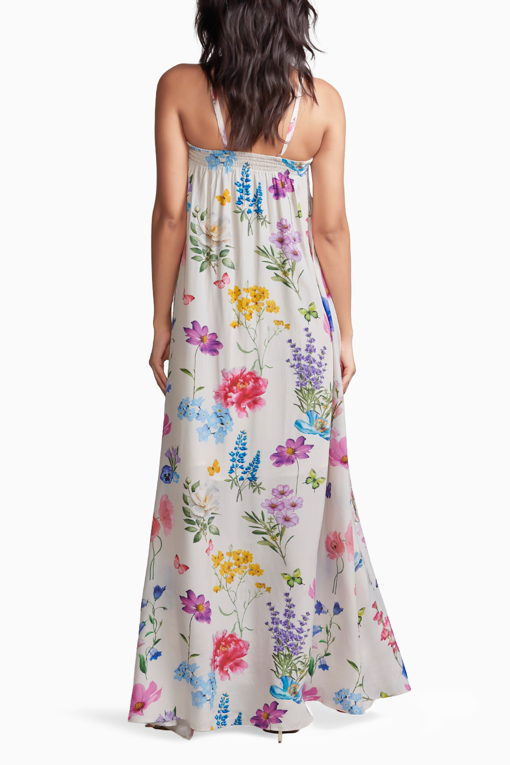 Off Shoulder Floral Maxi Dress