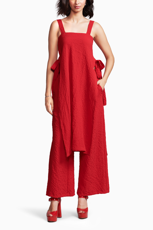 Textured Side Tie Set