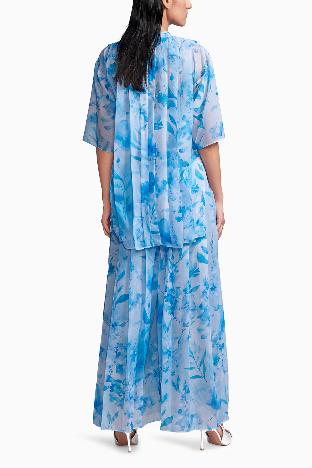 Printed Pleat Co-ord Set