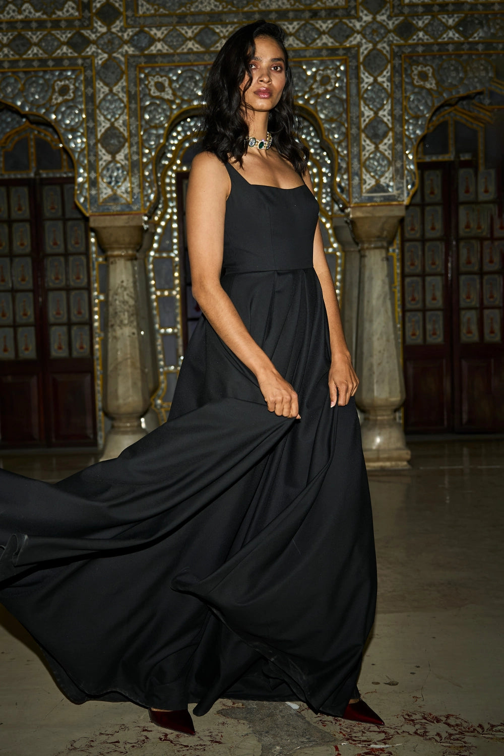 Black Flare Gown