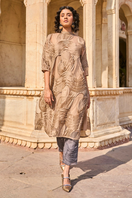 Abstract Appliqué Tunic