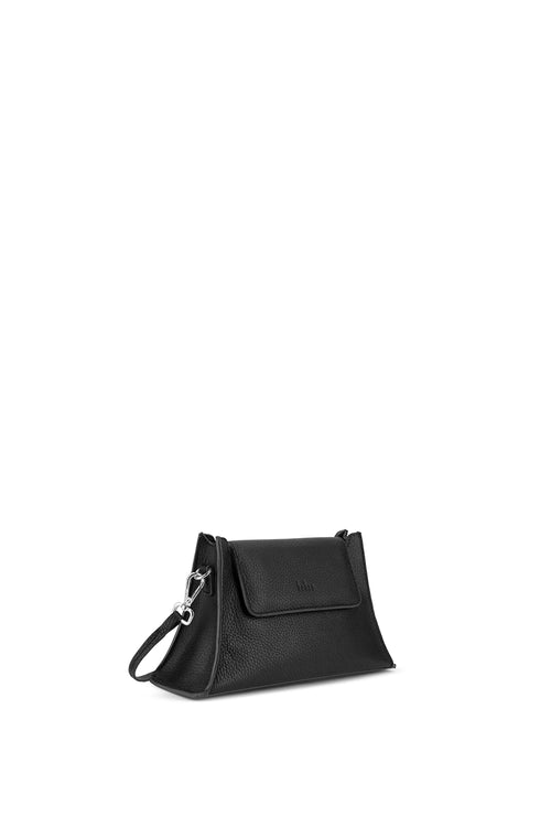 Winnie Pebble Black Mini Crossbody Bag