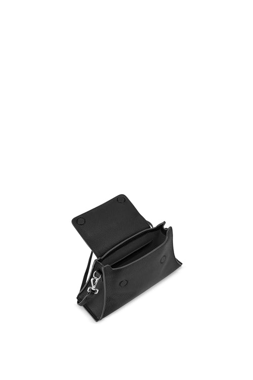 Winnie Pebble Black Mini Crossbody Bag