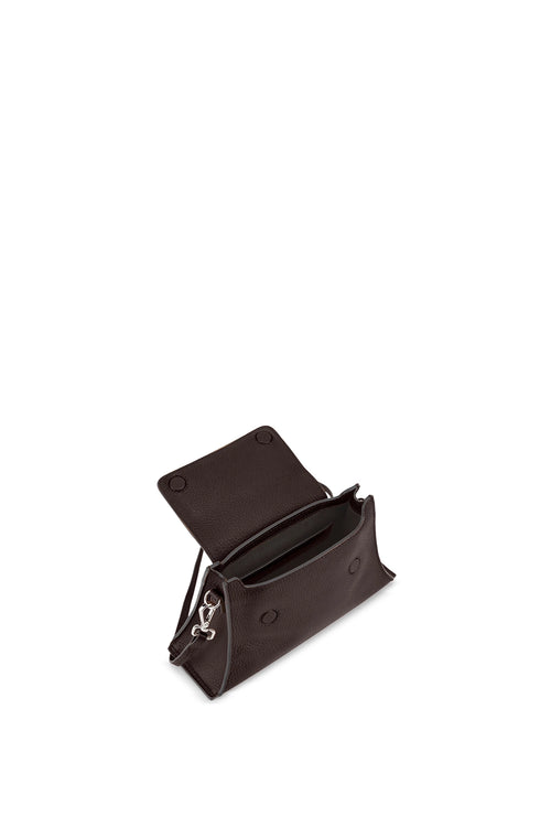 Winnie Pebble Cacao Mini Crossbody Bag
