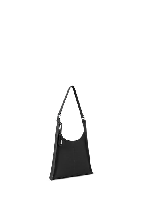 Winnie Pebble Black Soft Shoulder Bag