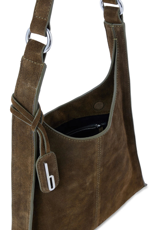 Winnie Suede Palm Soft Shoulder Bag