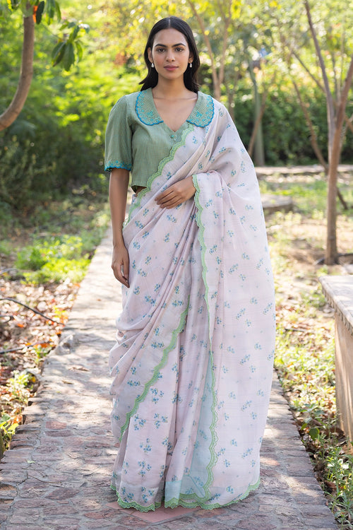 Wildflower Kiss Pink Saree