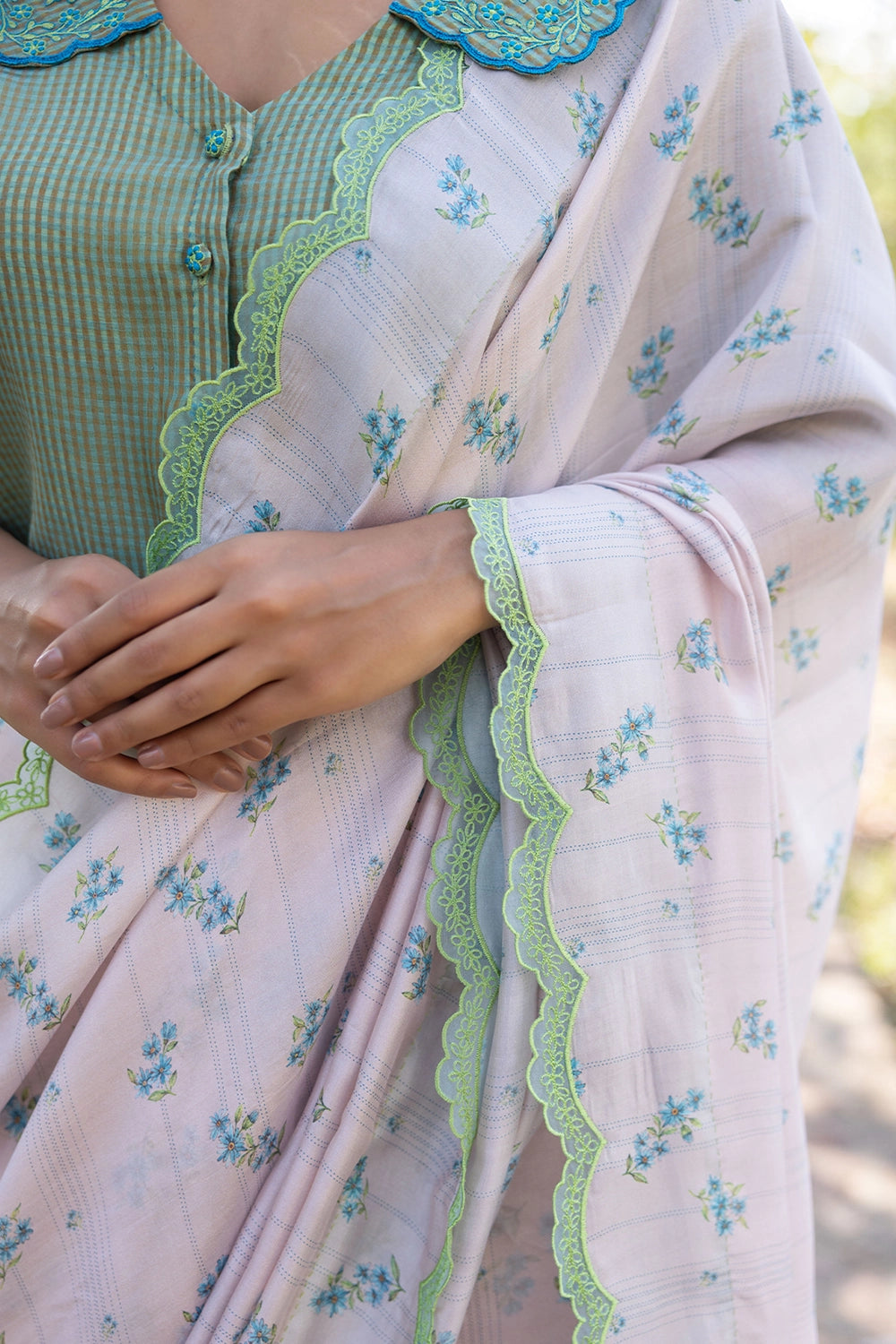 Wildflower Kiss Pink Saree