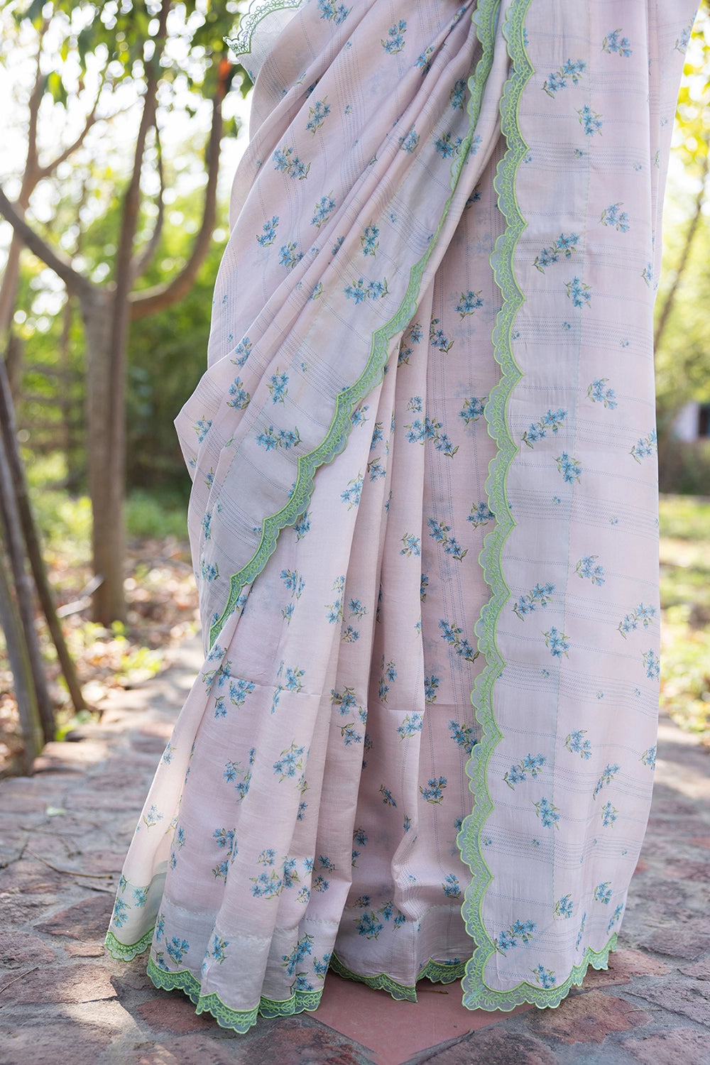 Wildflower Kiss Pink Saree