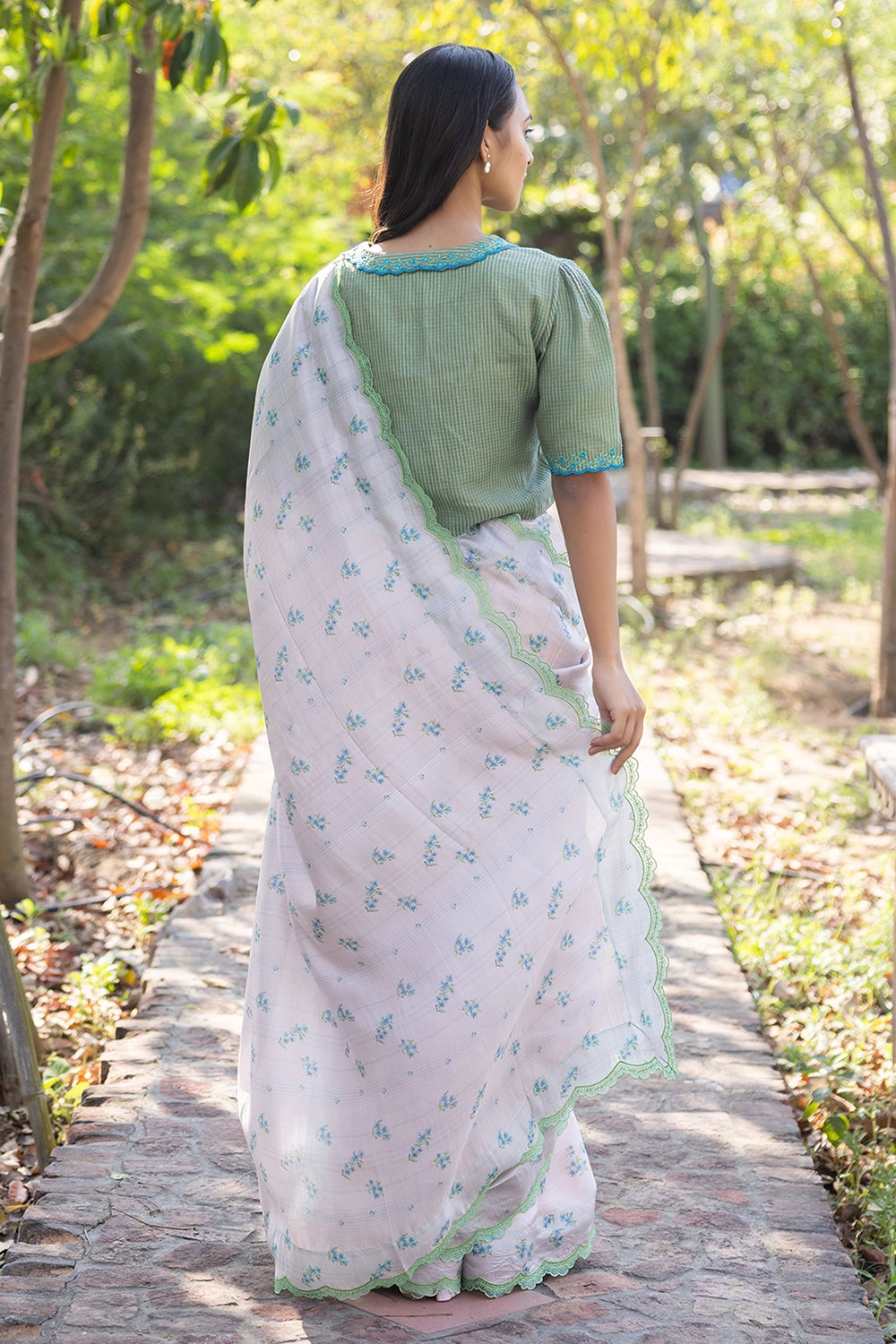 Wildflower Kiss Pink Saree