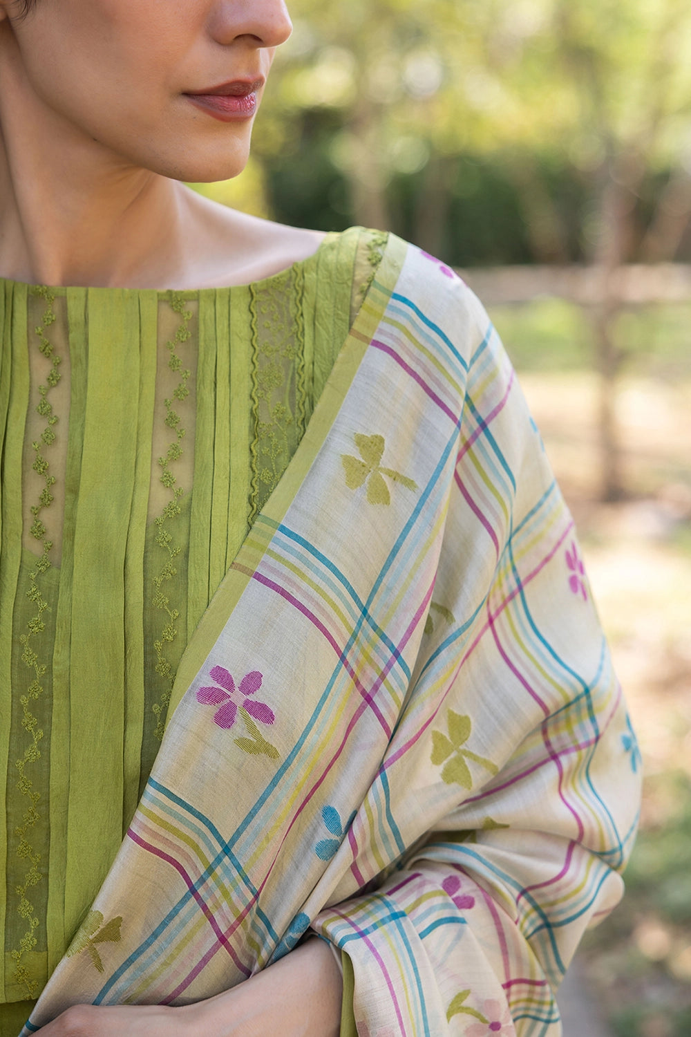 Tic-tac-love Jamdani Saree