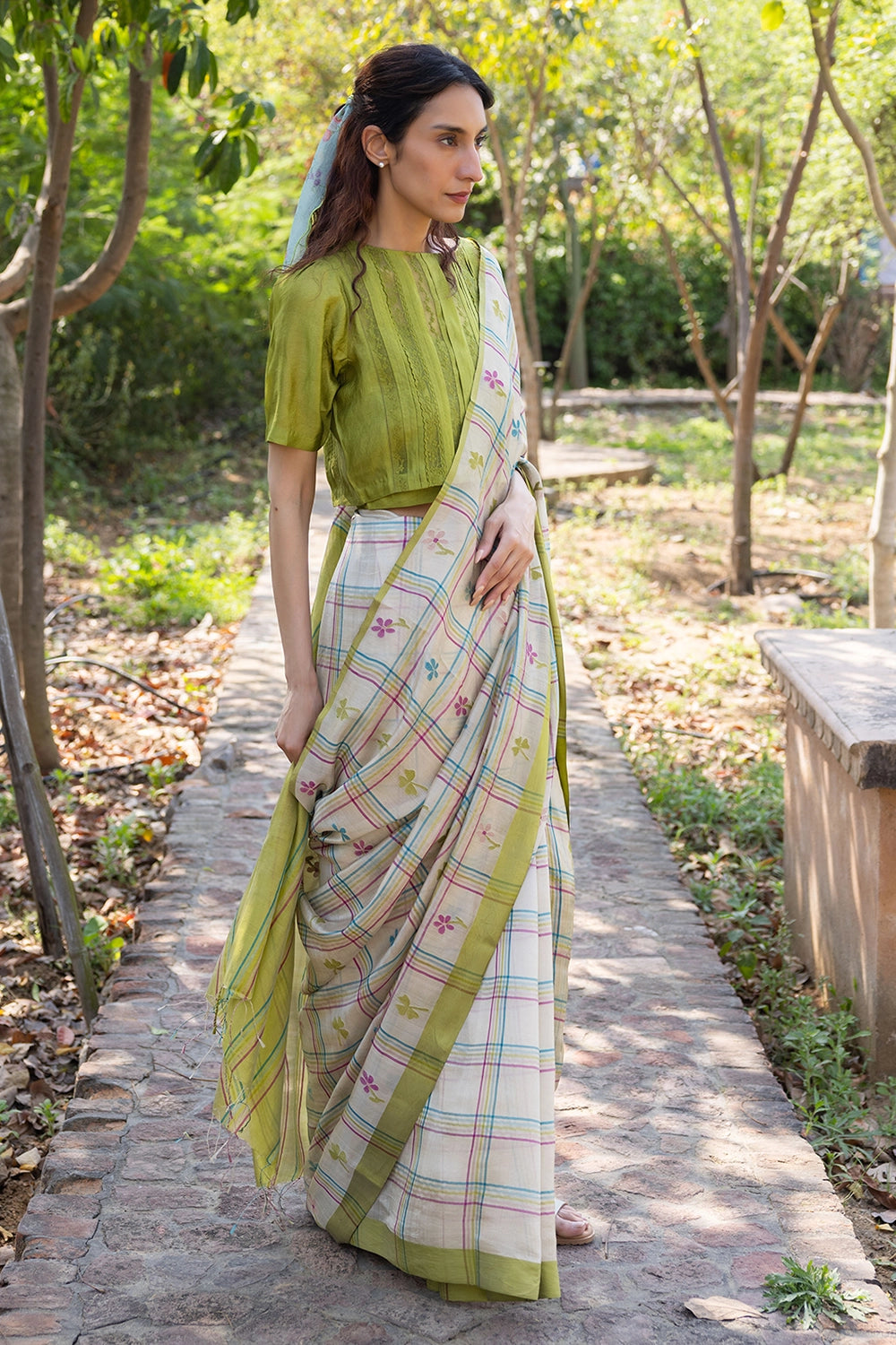 Tic-tac-love Jamdani Saree