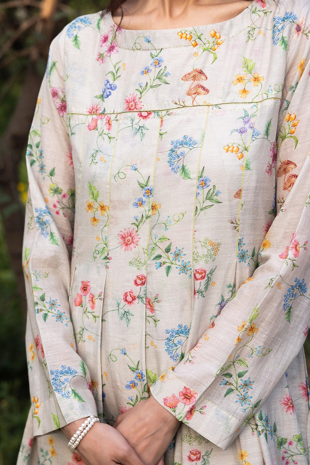 Cottage Charm Beige Dress
