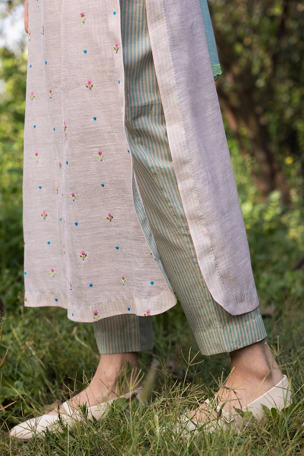 Enchanted Meadow Pink Kurta Set
