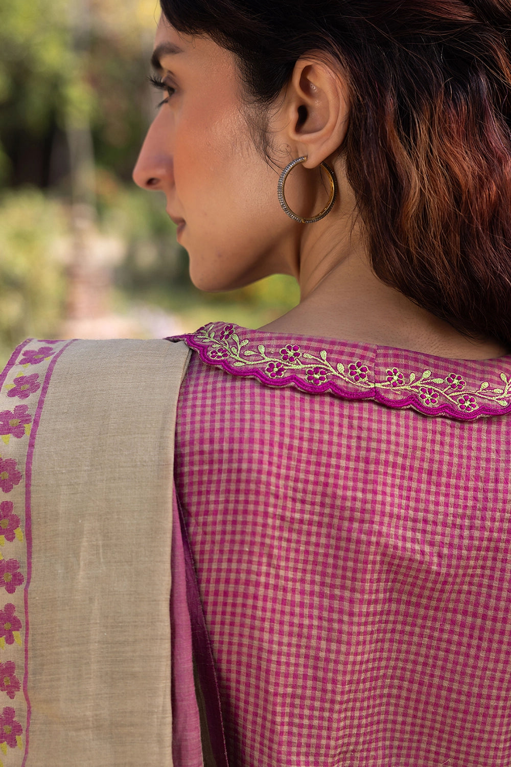 Sweet Caress Embroidered Pink Blouse