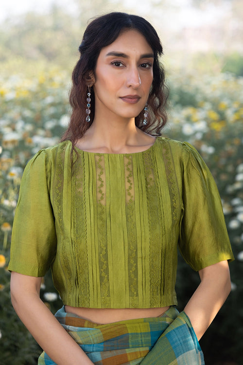 Whispering Ivy Green Blouse