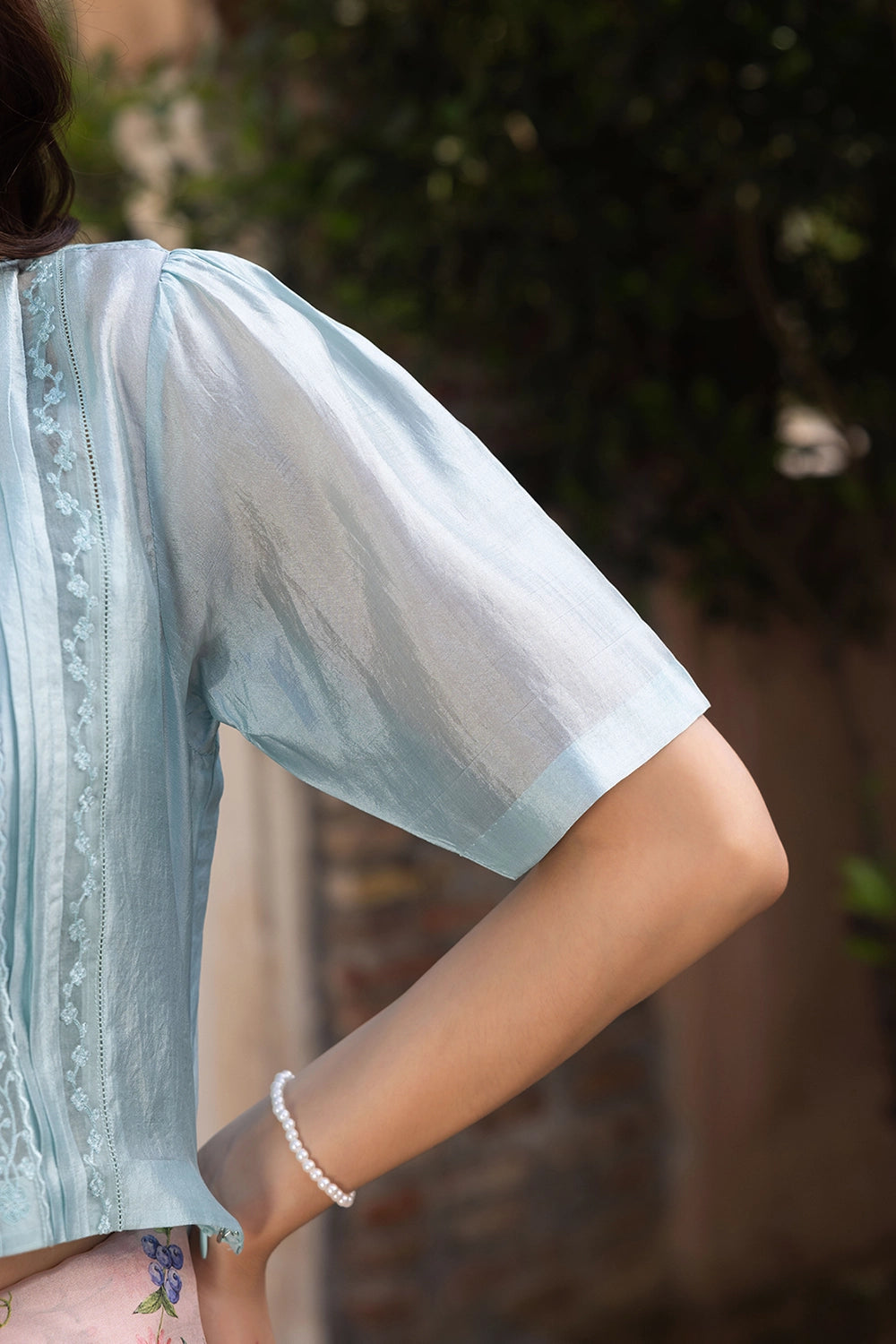 Whispering Ivy Blue Blouse