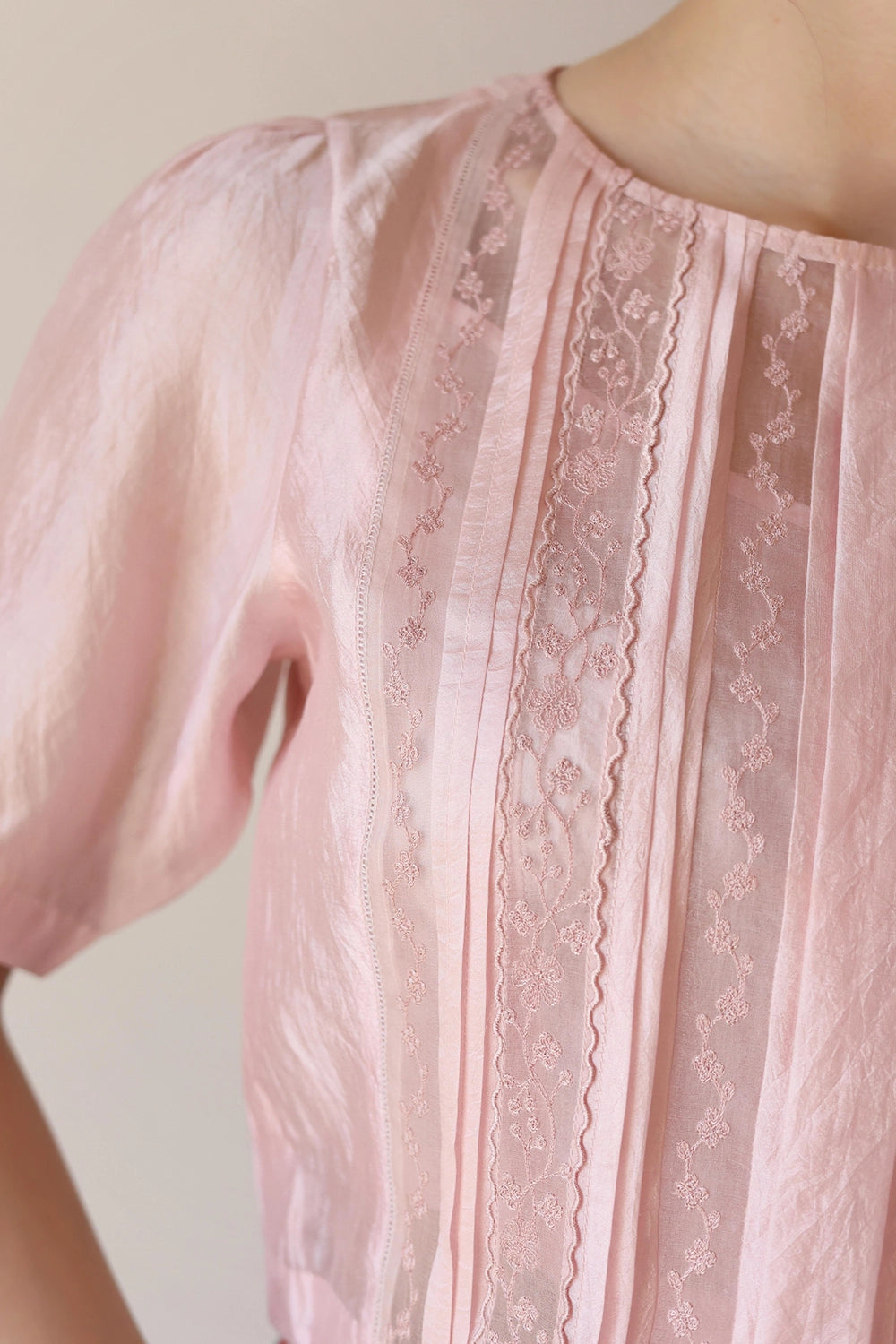Whispering Ivy Pink Blouse