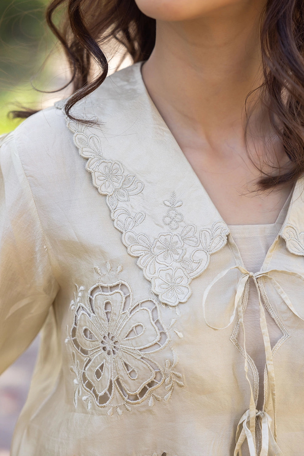 Secret Garden Beige Blouse