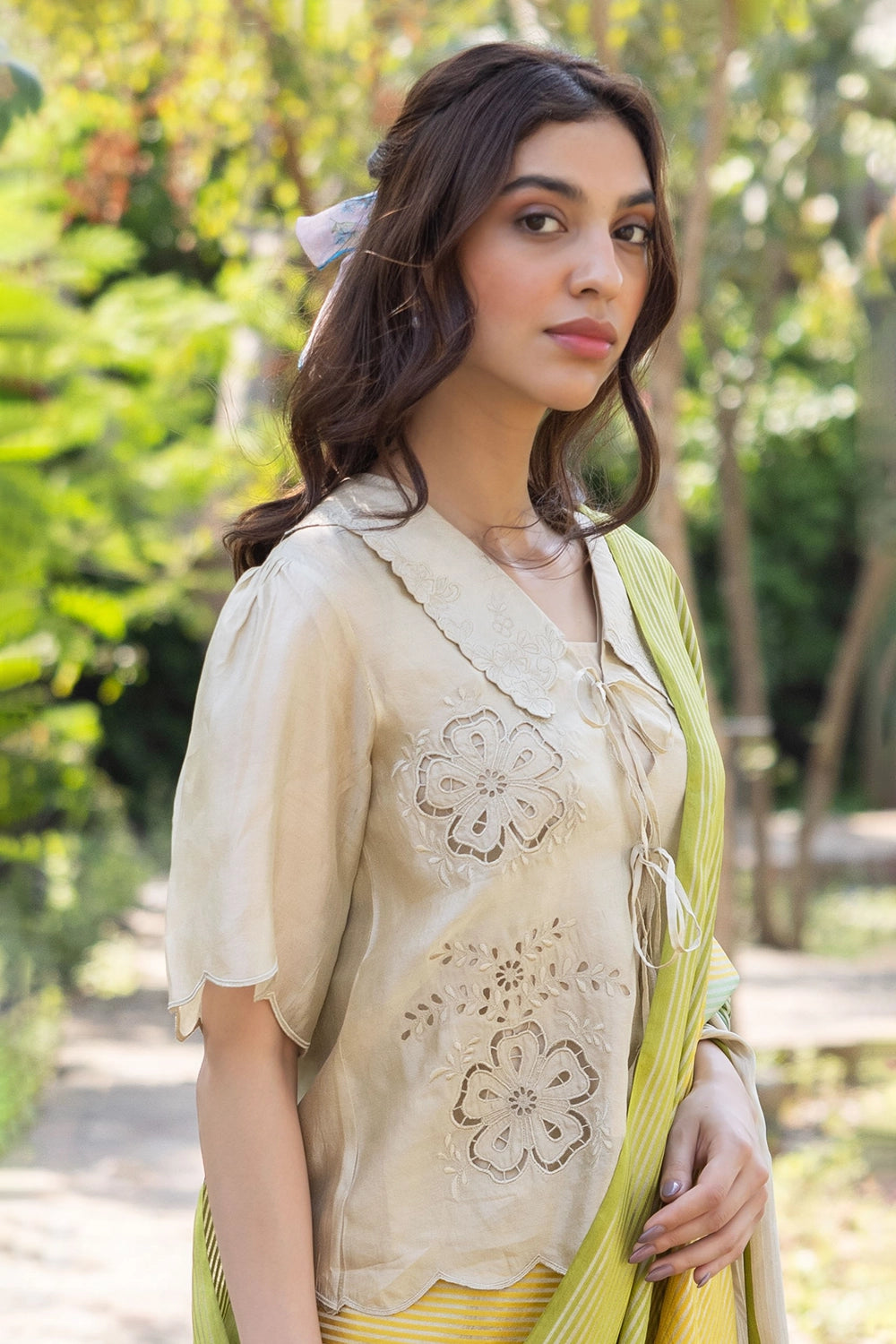 Secret Garden Beige Blouse