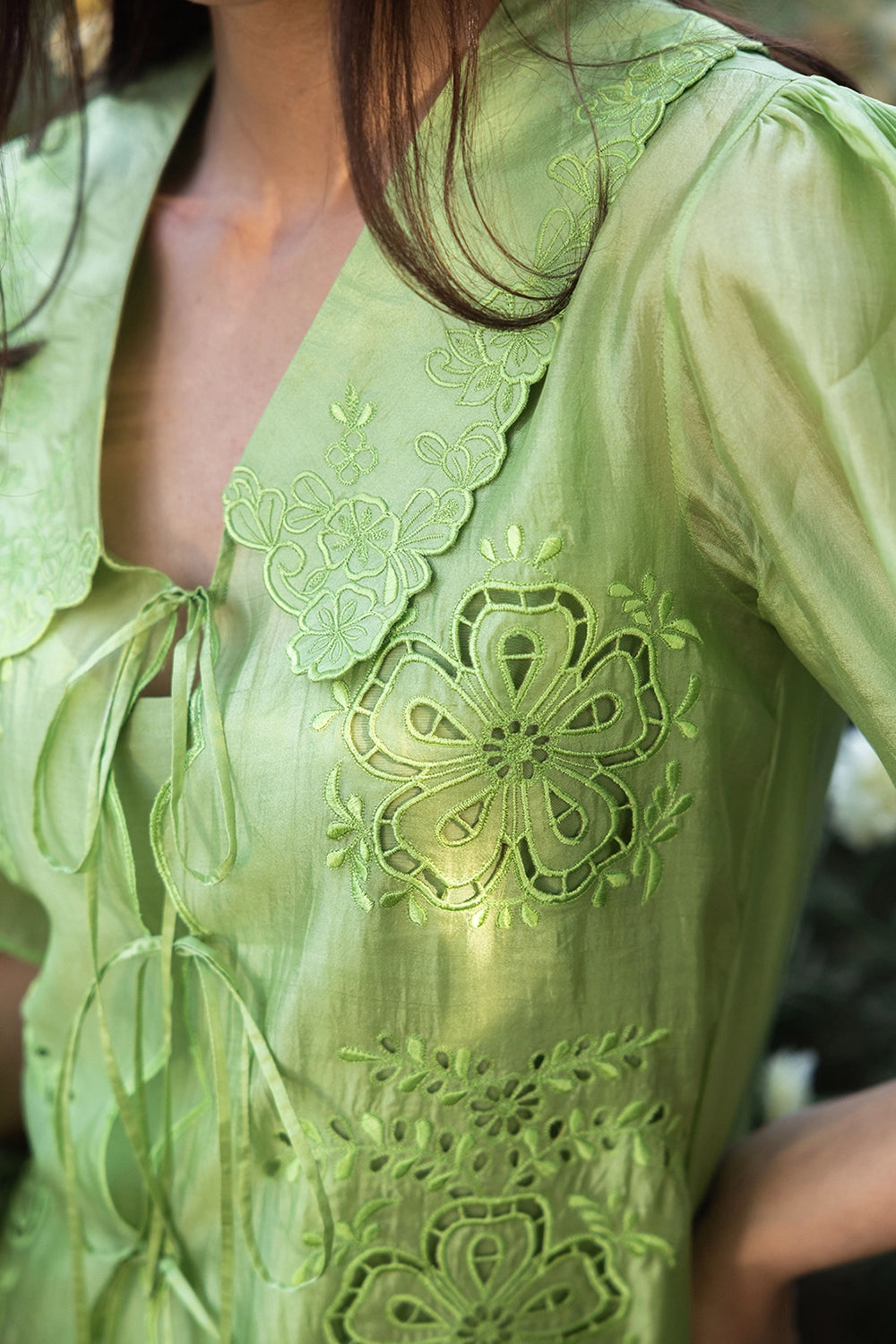 Secret Garden Green Blouse