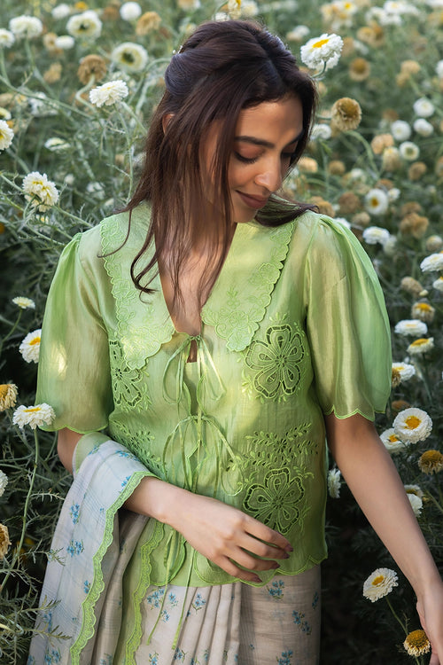 Secret Garden Green Blouse