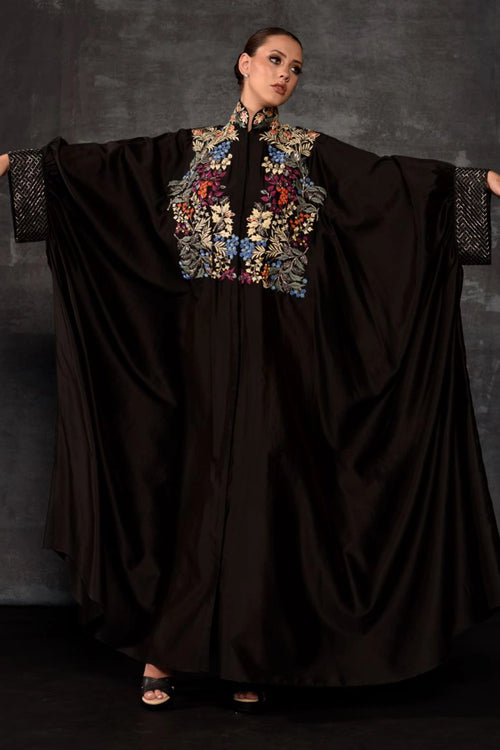Multicolour Embellished Abaya