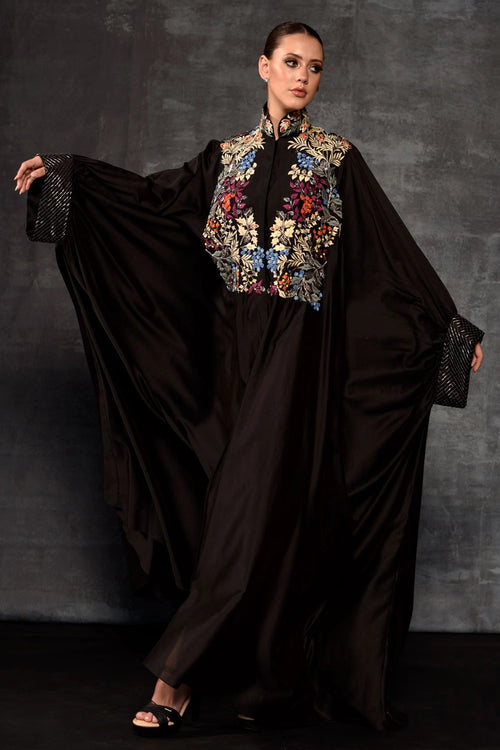 Multicolour Embellished Abaya