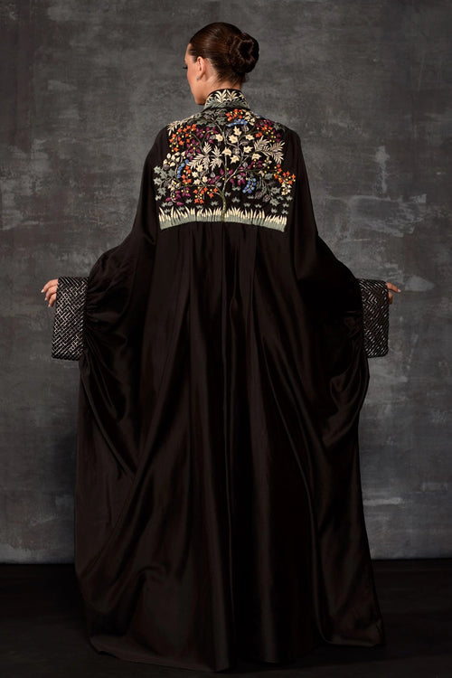 Multicolour Embellished Abaya