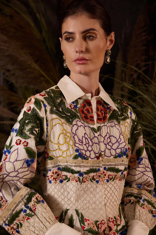 Floral Tapestry Gown