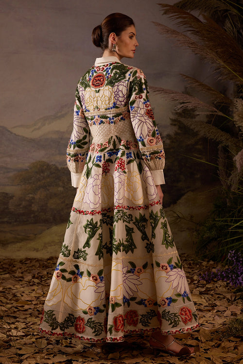 Floral Tapestry Gown