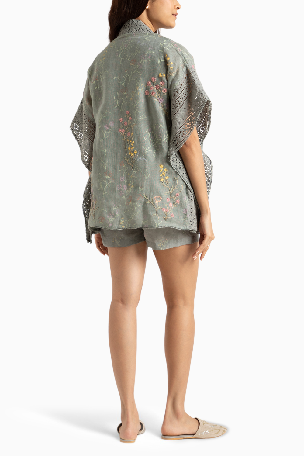 Walk in the Clouds Jade Short Kaftan and Shorts