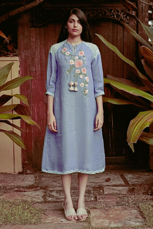Whimsical Garden Inkblot Kismat Dress