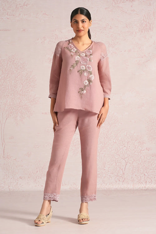 Whimsical Garden Rose Bud Kismat Co-ord