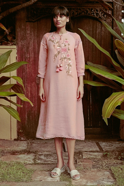 Whimsical Garden Rose Bud Kismat Dress