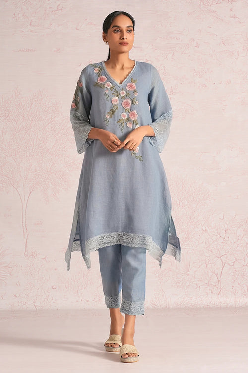 Whimsical Garden Inkblot Fly Free Tunic Set
