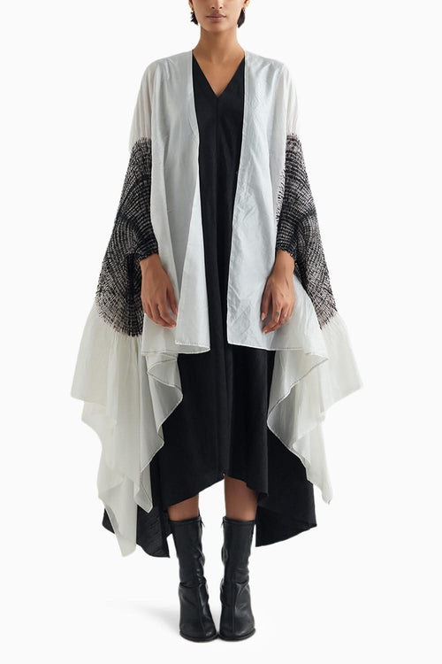 Ivory and Black Segment Cape
