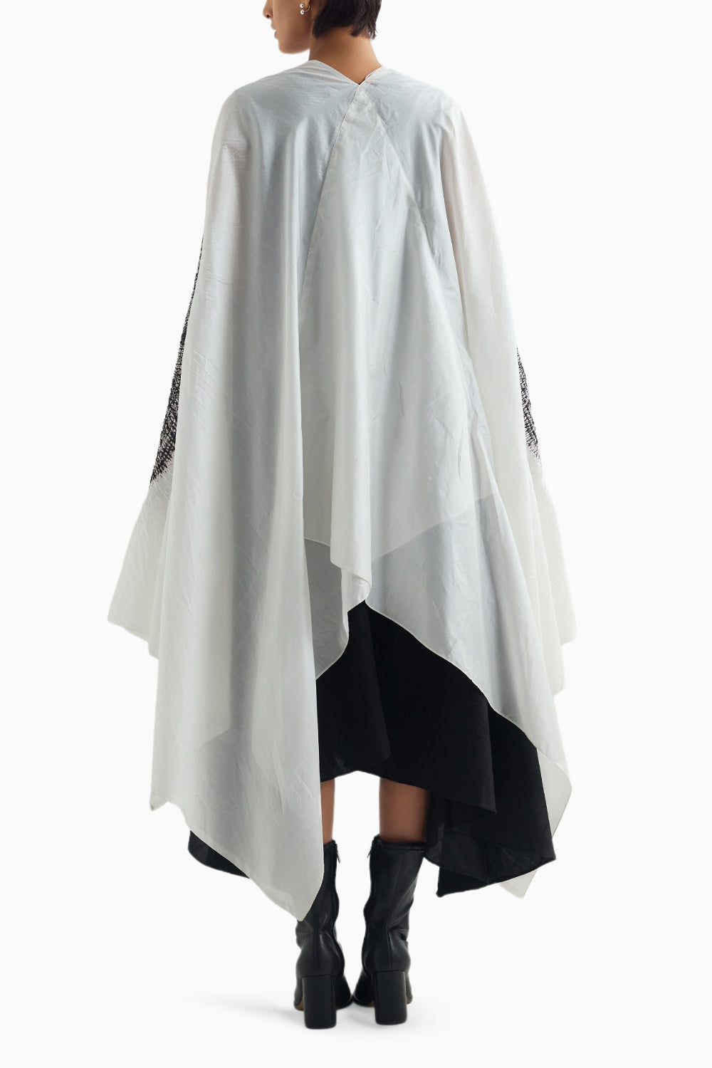 Ivory and Black Segment Cape