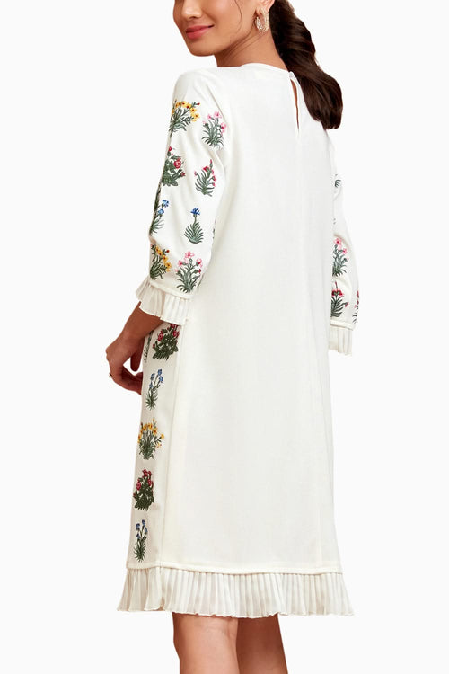 White Full Bloom Dolce Dress
