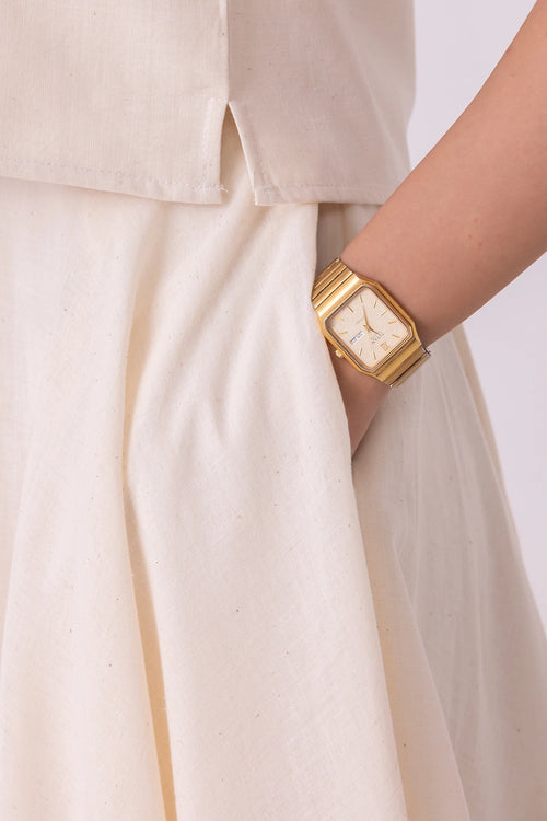 Medea Off White Handwoven Skirt