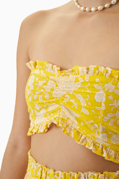 Yellow Jaipur Beach Top