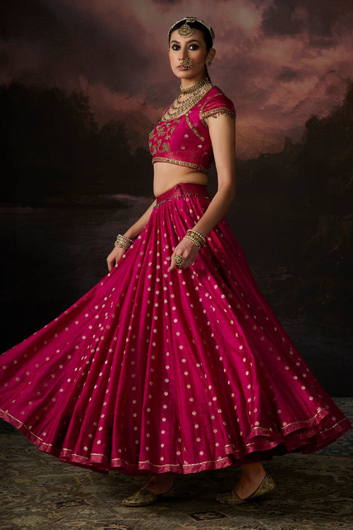 Zara Rani Pink Lehenga Set
