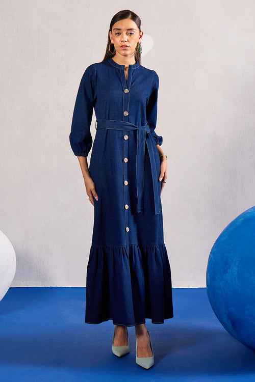 Denim Maxi Dress