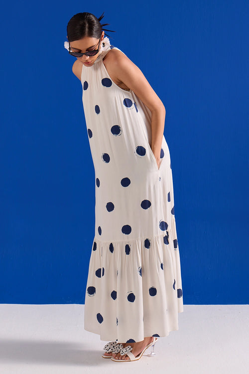 Polka Maxi Dress