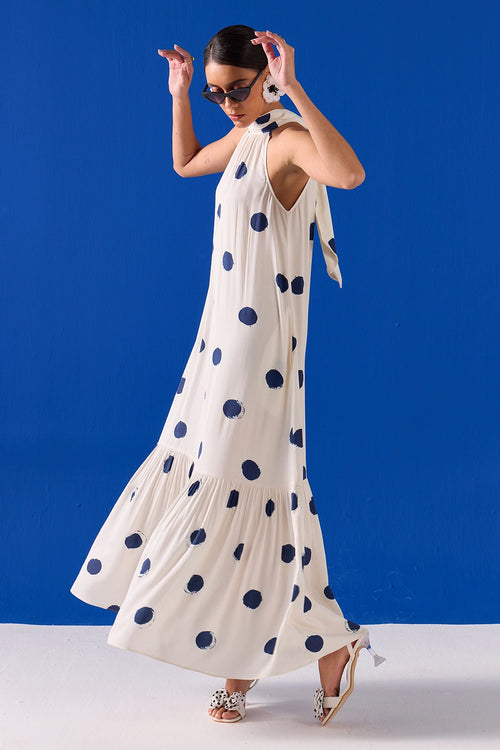 Polka Maxi Dress