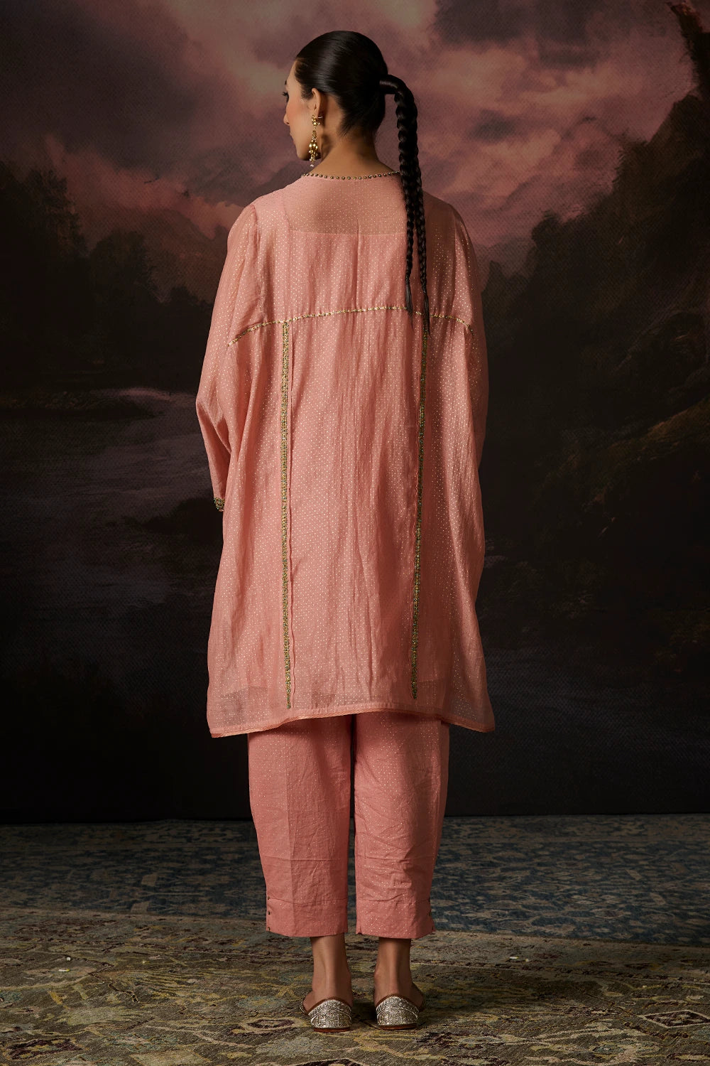 Zia Dusty Pink Kaftan